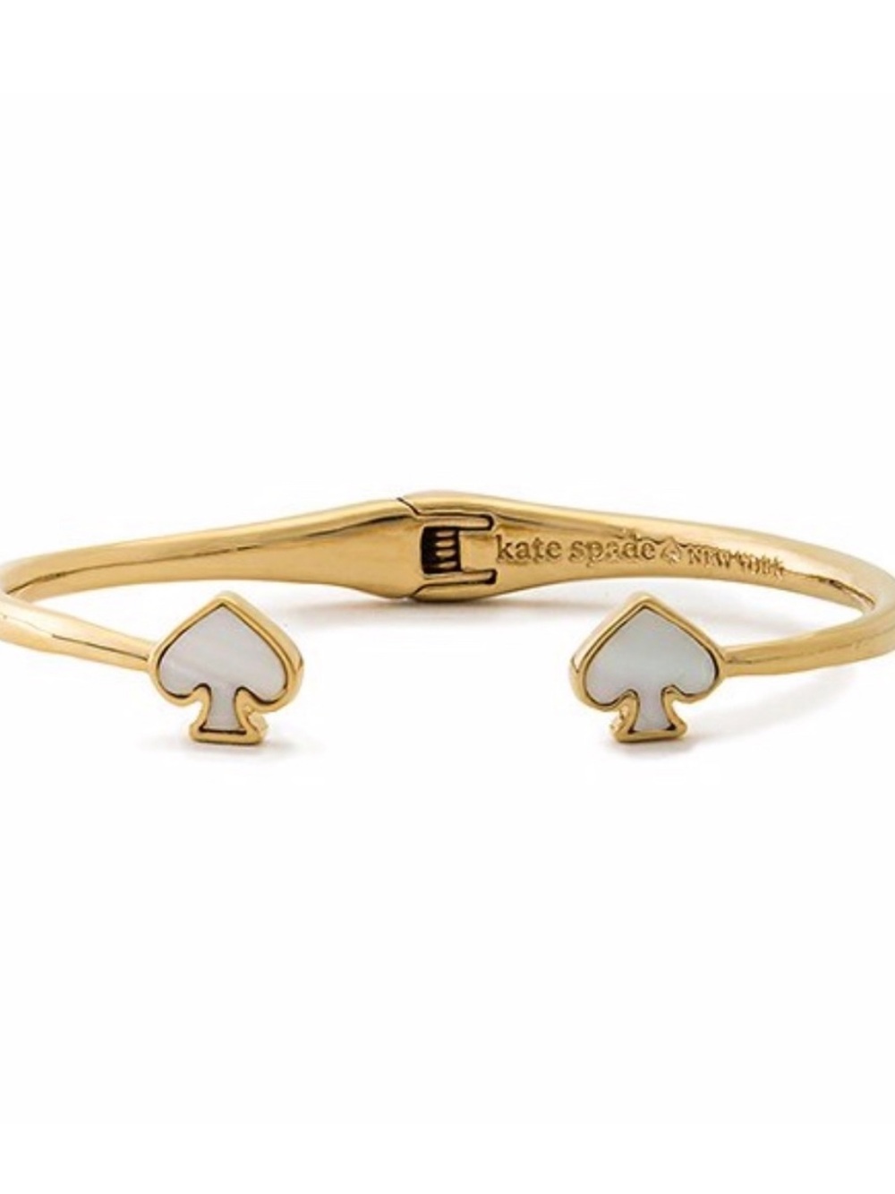 NWT~KATE SPADE~Signature Spade Open Hinged Cuff Bracelet